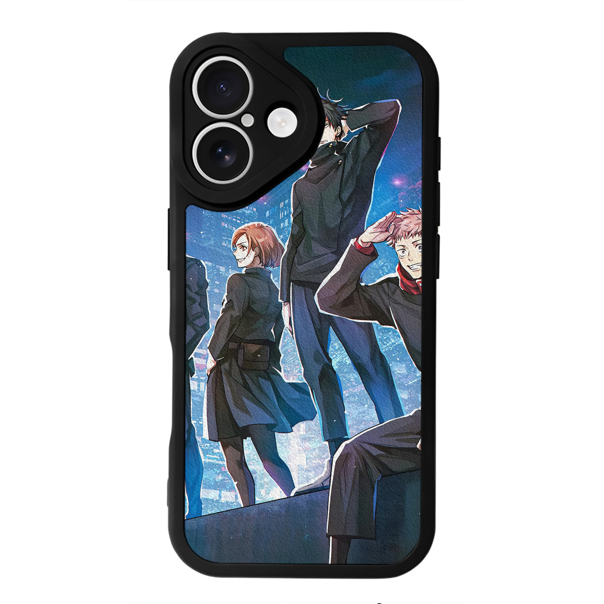 （画像用） 呪術廻戦 Jujutsu Kaisen 【iPhone 16シリーズ対応】シリコンスマホケース（レザー調） 材質：シリコン